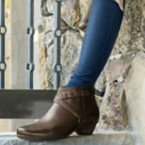 Abeo B.I.O. System Womens Nancy Neutral Brown Heeled Booties 9N - Picture 11 of 11